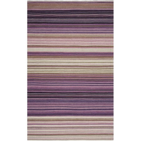 Safavieh Marbella Hand Woven Small Rectangle Rug- White - Lilac- 4 X 6 Ft. MRB279A-4